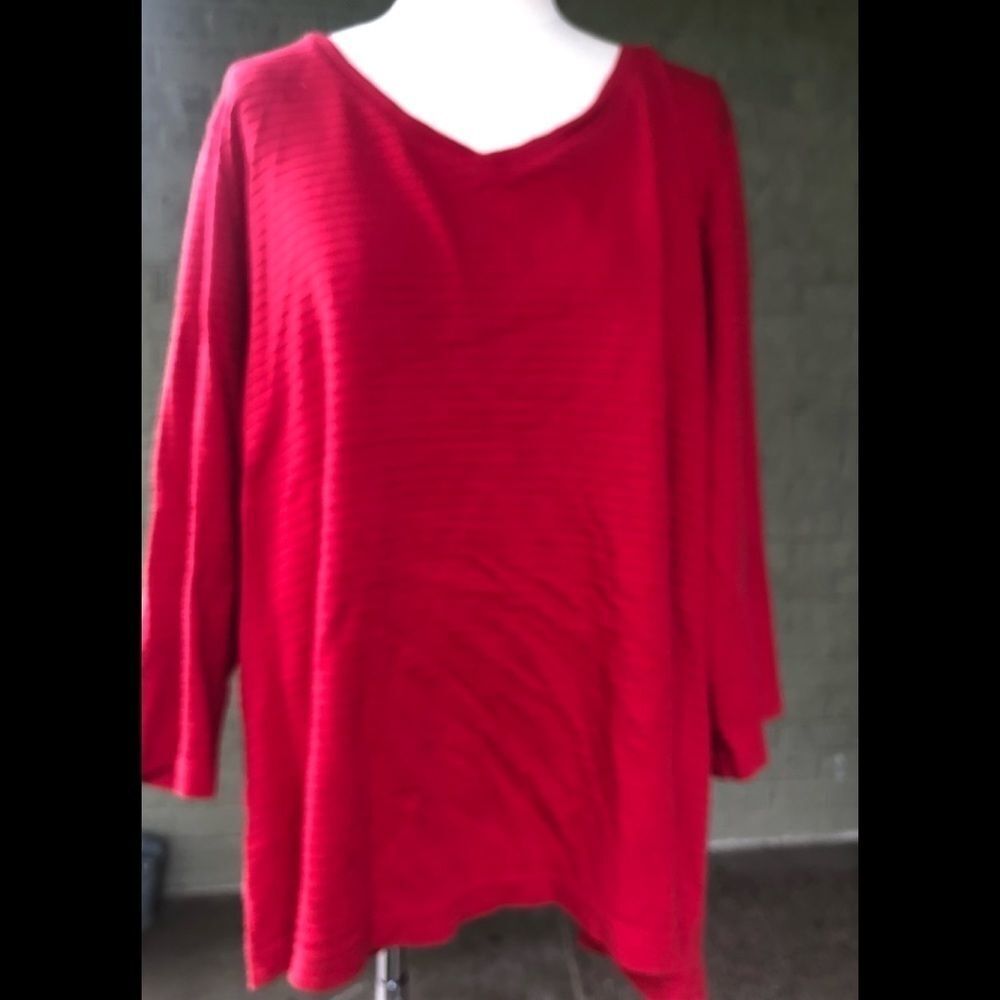 BASIC Editions ribbed long sleeve. Size 3XL T178